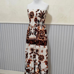 Vestido Longo Lastex Lauren Crepe de Seda