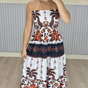 Vestido Longo Lastex Lauren Crepe de Seda