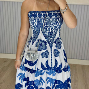 Vestido Longo Lastex Lauren Crepe de Seda