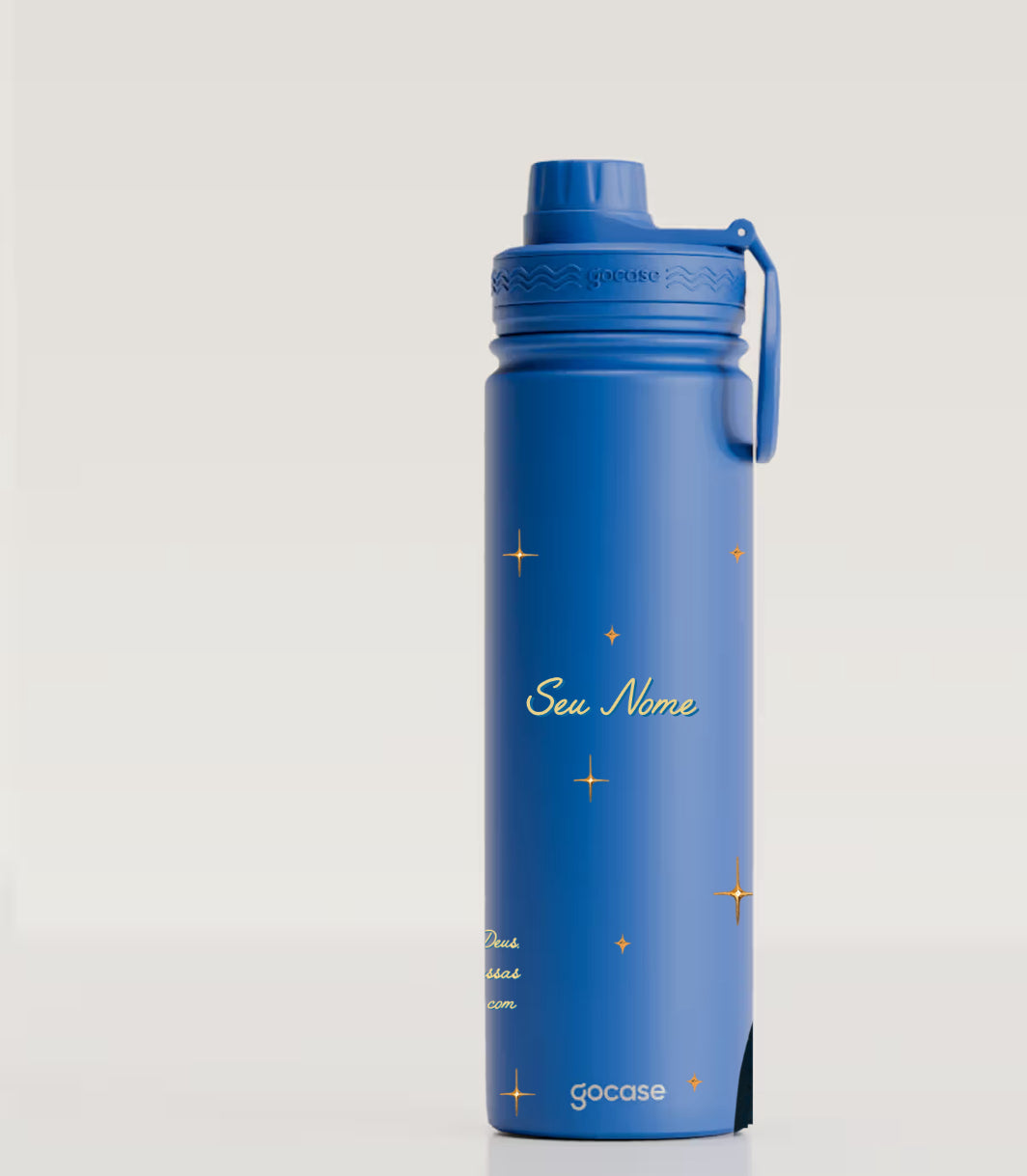 Garrafa Térmica Fresh + Ebook - Aparecida em Aquarela