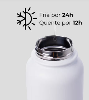Garrafa Térmica Fresh + Ebook - Aparecida em Aquarela