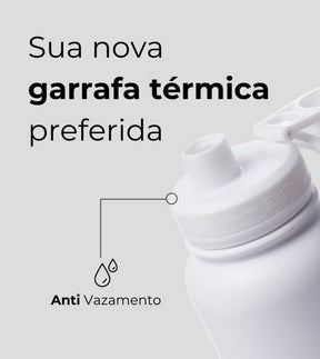 Garrafa Térmica Fresh + Ebook - Aparecida em Aquarela